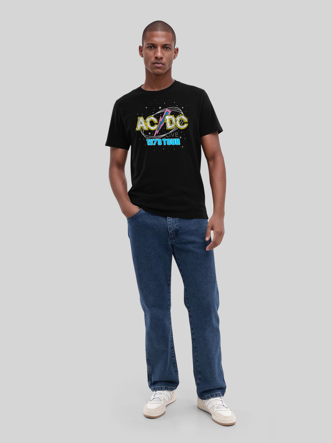 ACDC 1981 Live Tour with True Blanks | Mens Regular Tee
