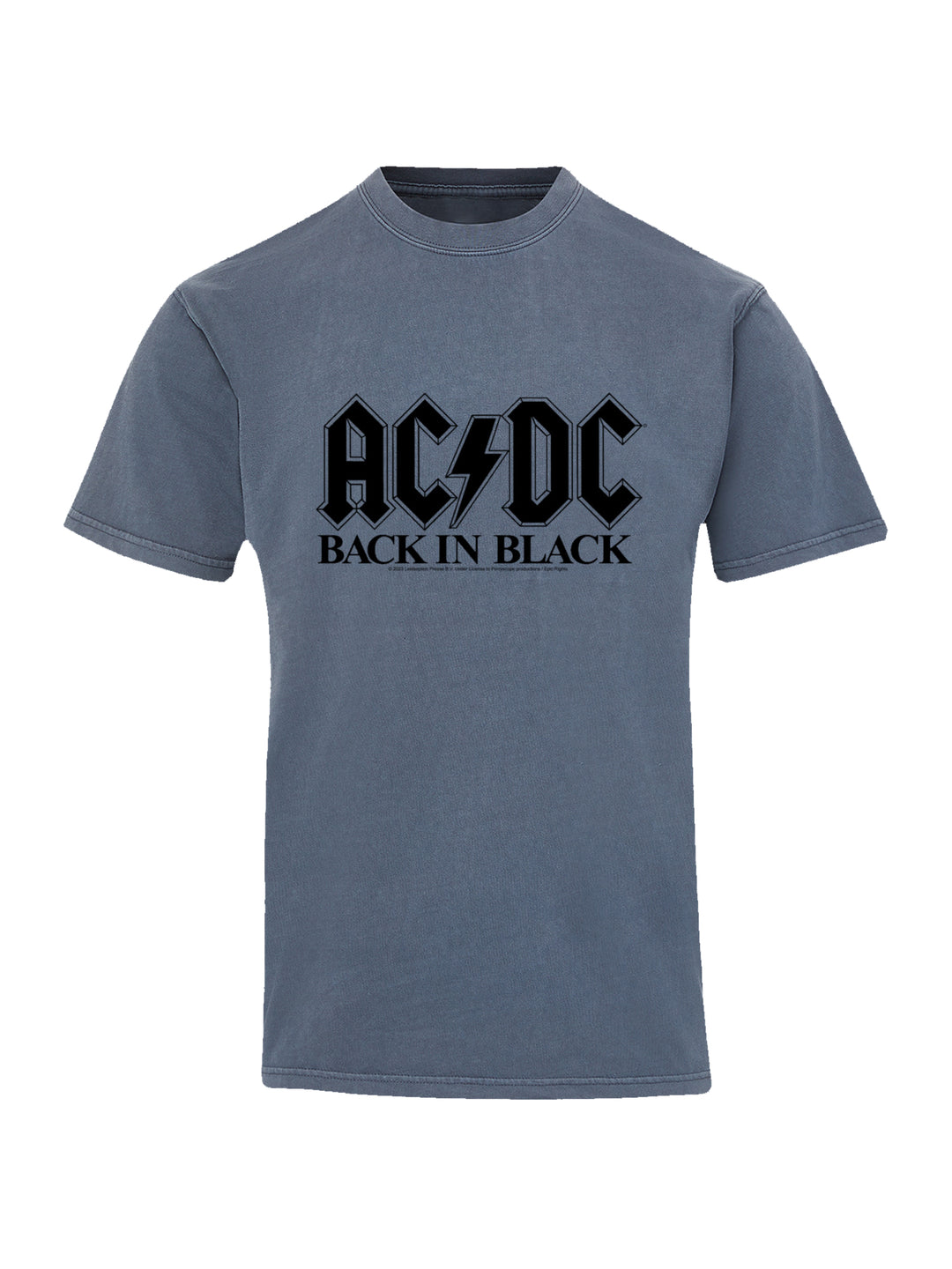 ACDC Back In Black Logo with Coastal Color Tee