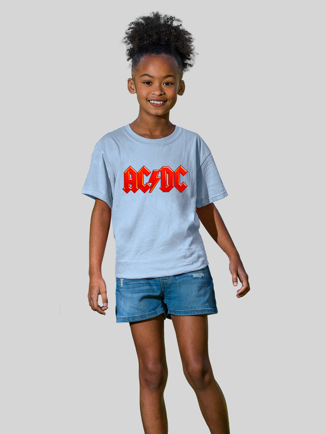 ACDC Dark Red Logo AOP with Youth Buddy Tee