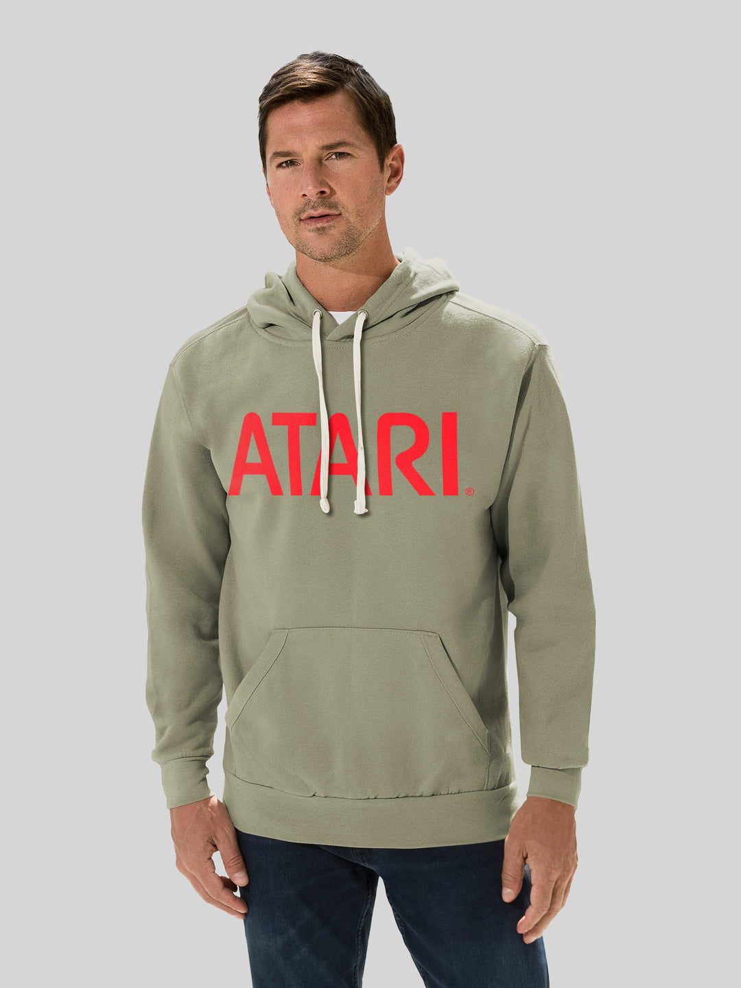 Atari Games Red Retro Gaming with Vintage Fleece Hood