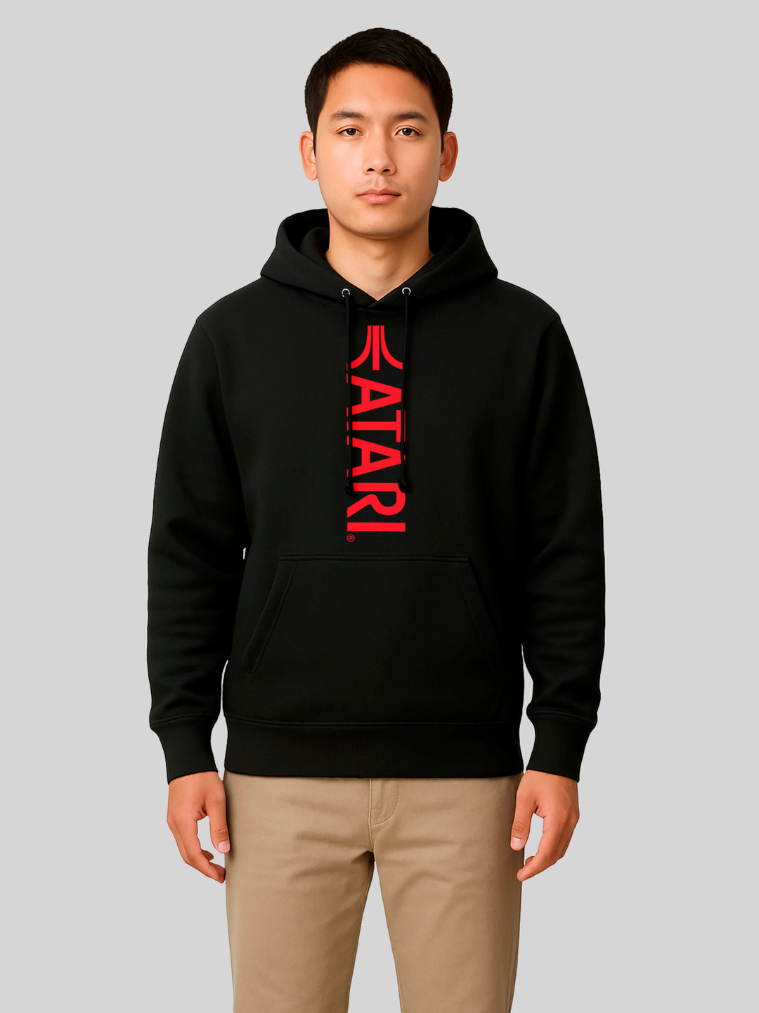 Atari Games Vertical Logo Red Retro Gaming with Pro-Weave® Hood