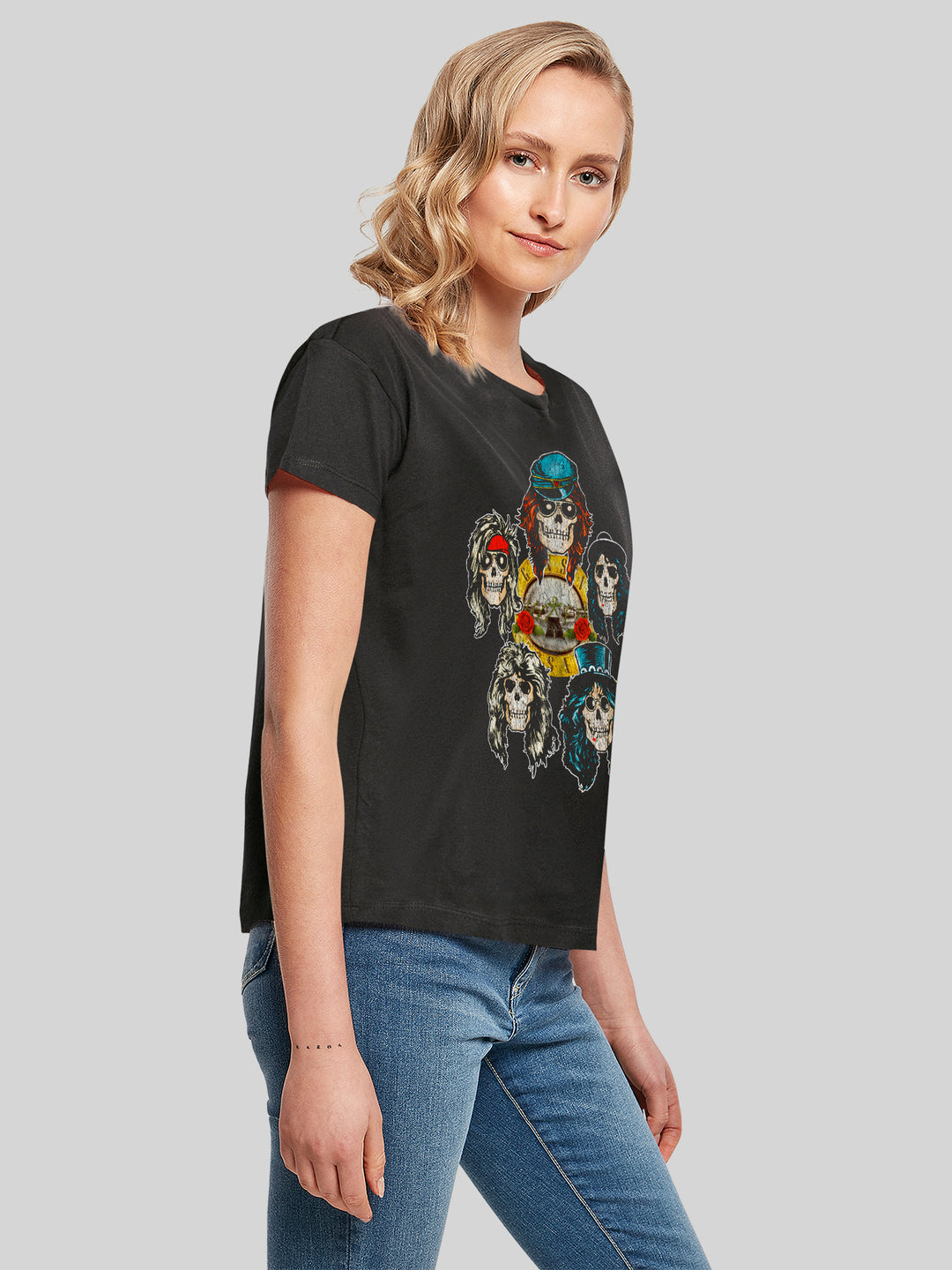 Guns N' Roses Vintage Heads with Ladies Box Tee
