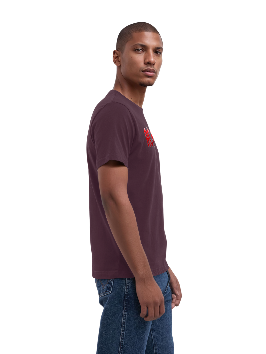 ACDC Red Ice Logo with True Blanks | Mens Regular Tee