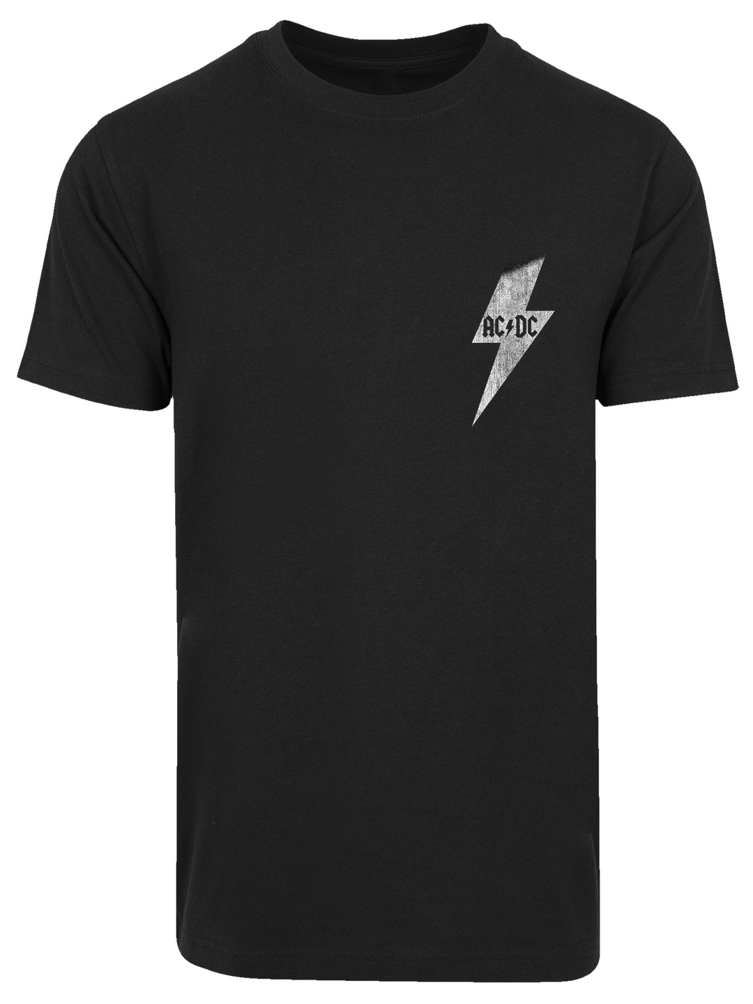 AC/DC Lightning Bolt Pocket Round Neck T-Shirt - Wear Your Love for Rock Loud and Proud