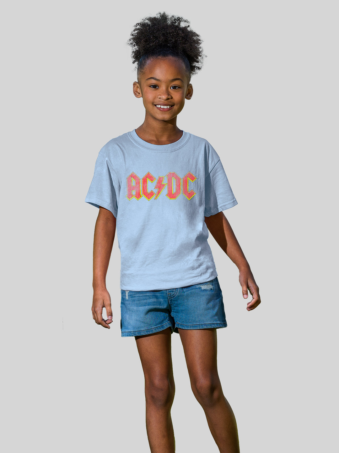 AC/DC Distressed Red Logo with Youth Buddy Tee