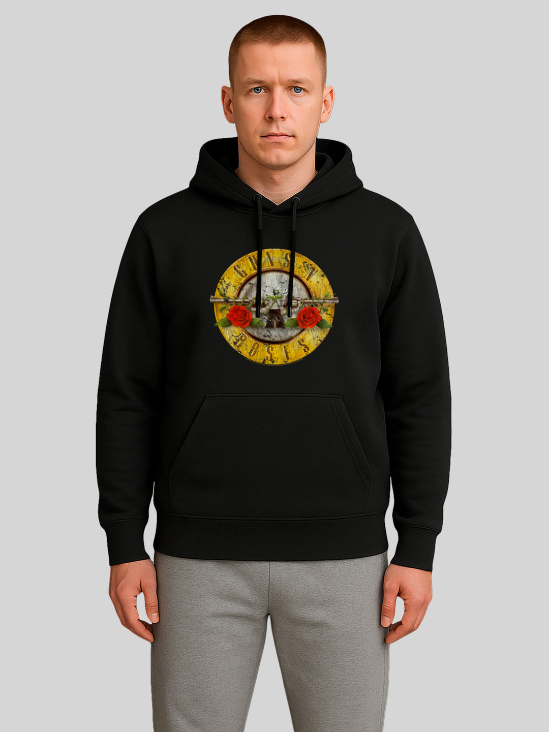 Guns 'n' Roses Vintage Bullet Logo Mens Regular Hoodie