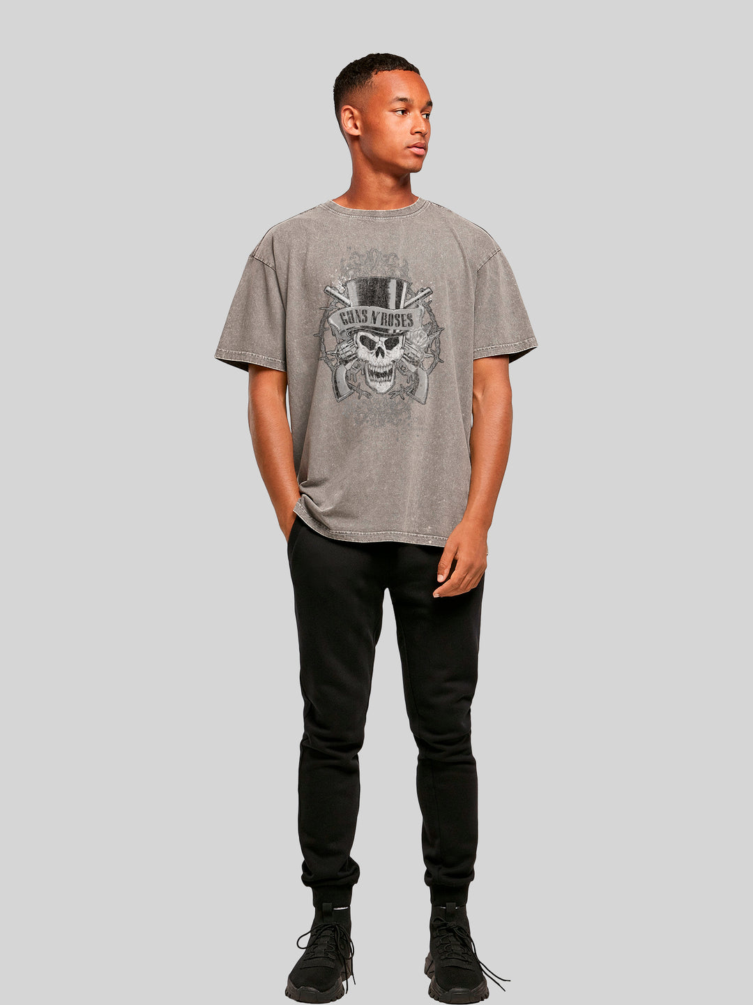 Guns 'N' Roses Faded Skull | Heavy Oversized T-Shirt