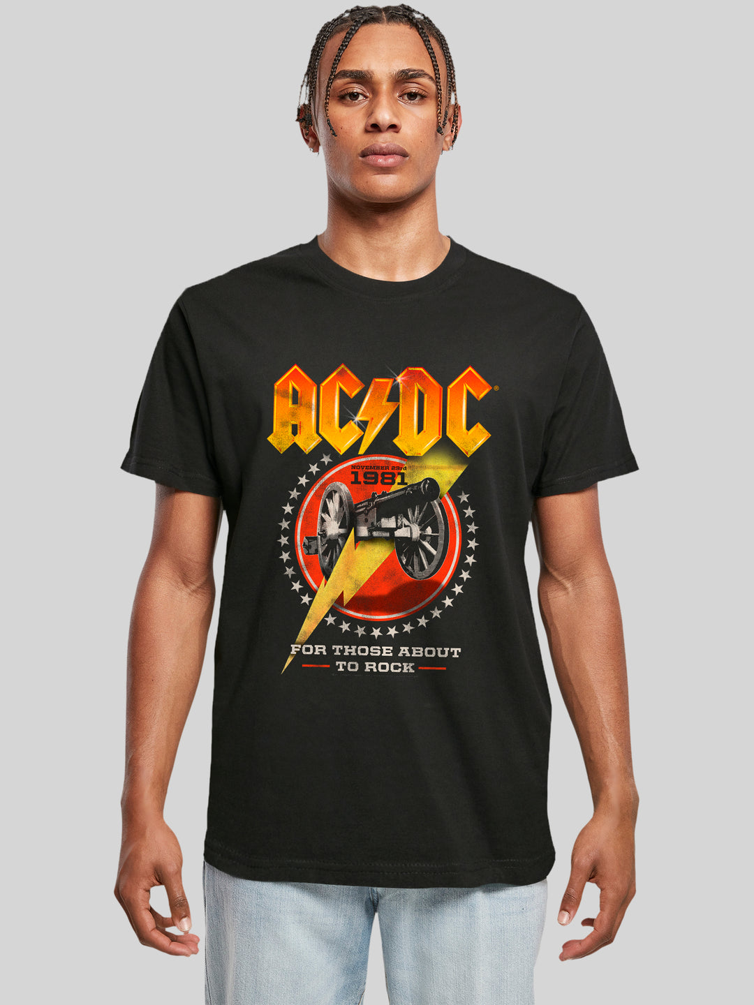 AC/DC "For Those About To Rock 1981" Round Neck T-Shirt – Express Your Rock 'n' Roll Soul with Style