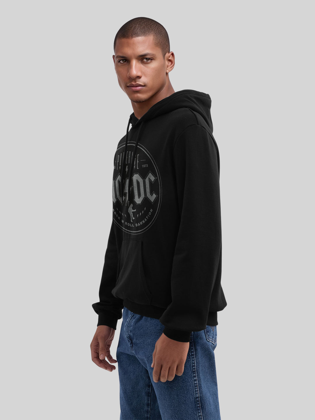ACDC Rock N Roll Damnation with True Blanks | Mens Regular Hoodie