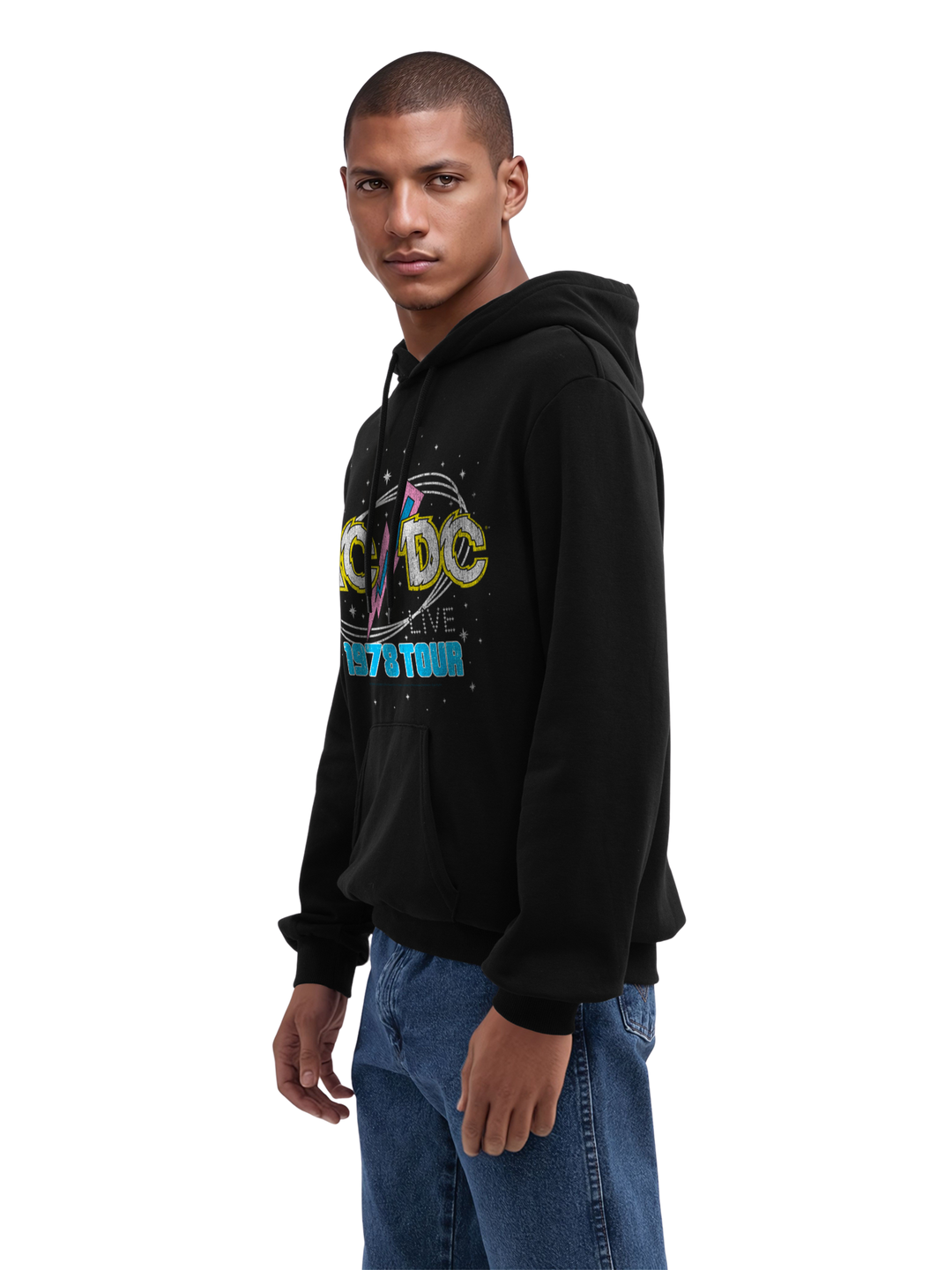 ACDC 1981 Live Tour with True Blanks | Mens Regular Hoodie