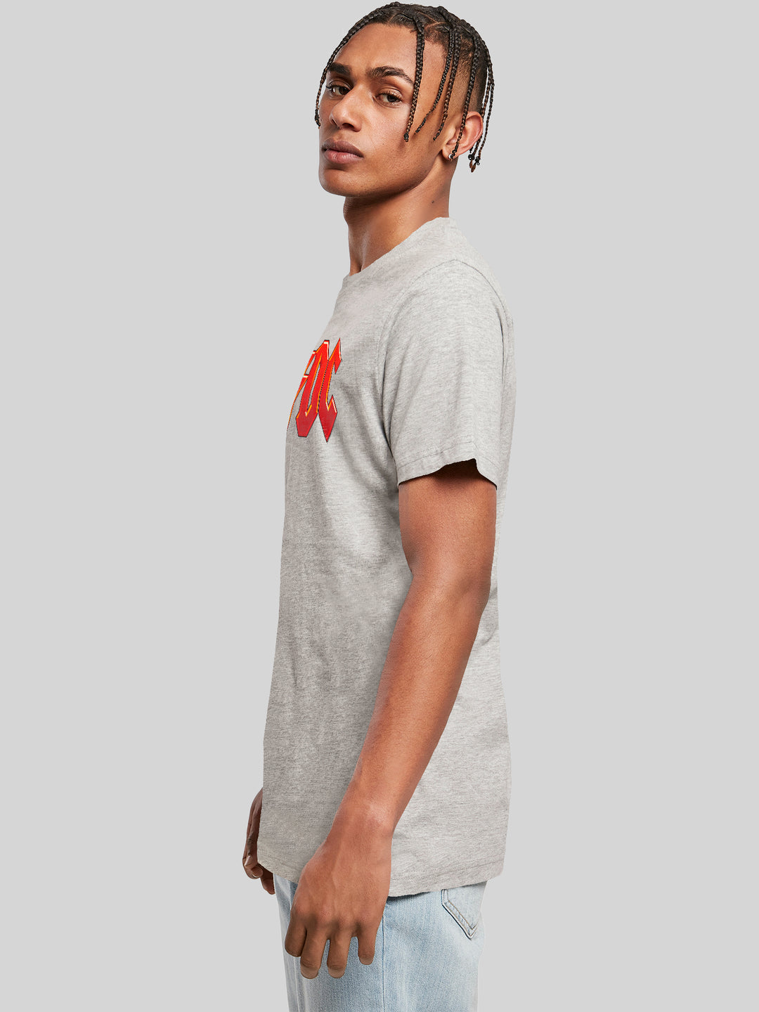 ACDC Dark Red Logo with T-Shirt Round Neck