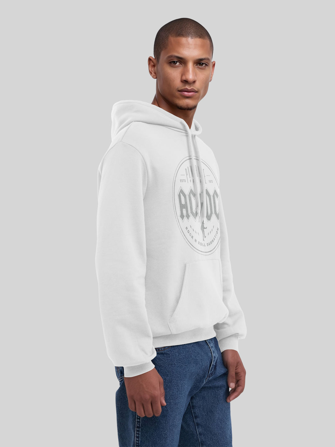 ACDC Rock N Roll Damnation with True Blanks | Mens Regular Hoodie