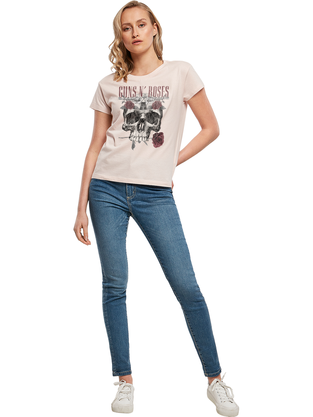 Guns N' Roses Roses Skull with Ladies Box Tee