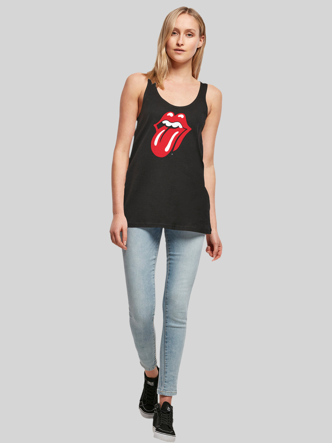 The Rolling Stones Classic Tongue Blk with Ladies Tanktop