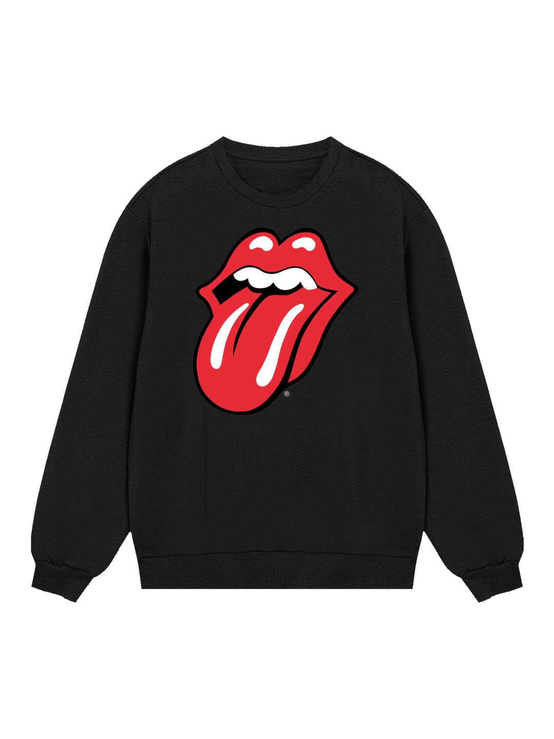The Rolling Stones Classic Tongue Blk with True Blanks | Mens Regular Sweater