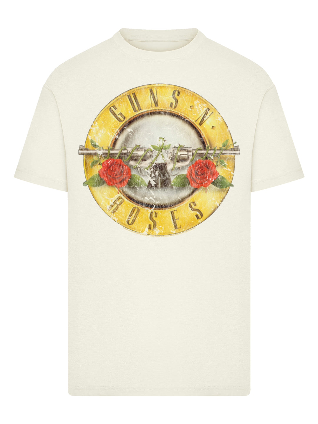 Guns 'n' Roses Vintage Bullet Logo with T-Shirt Round Neck