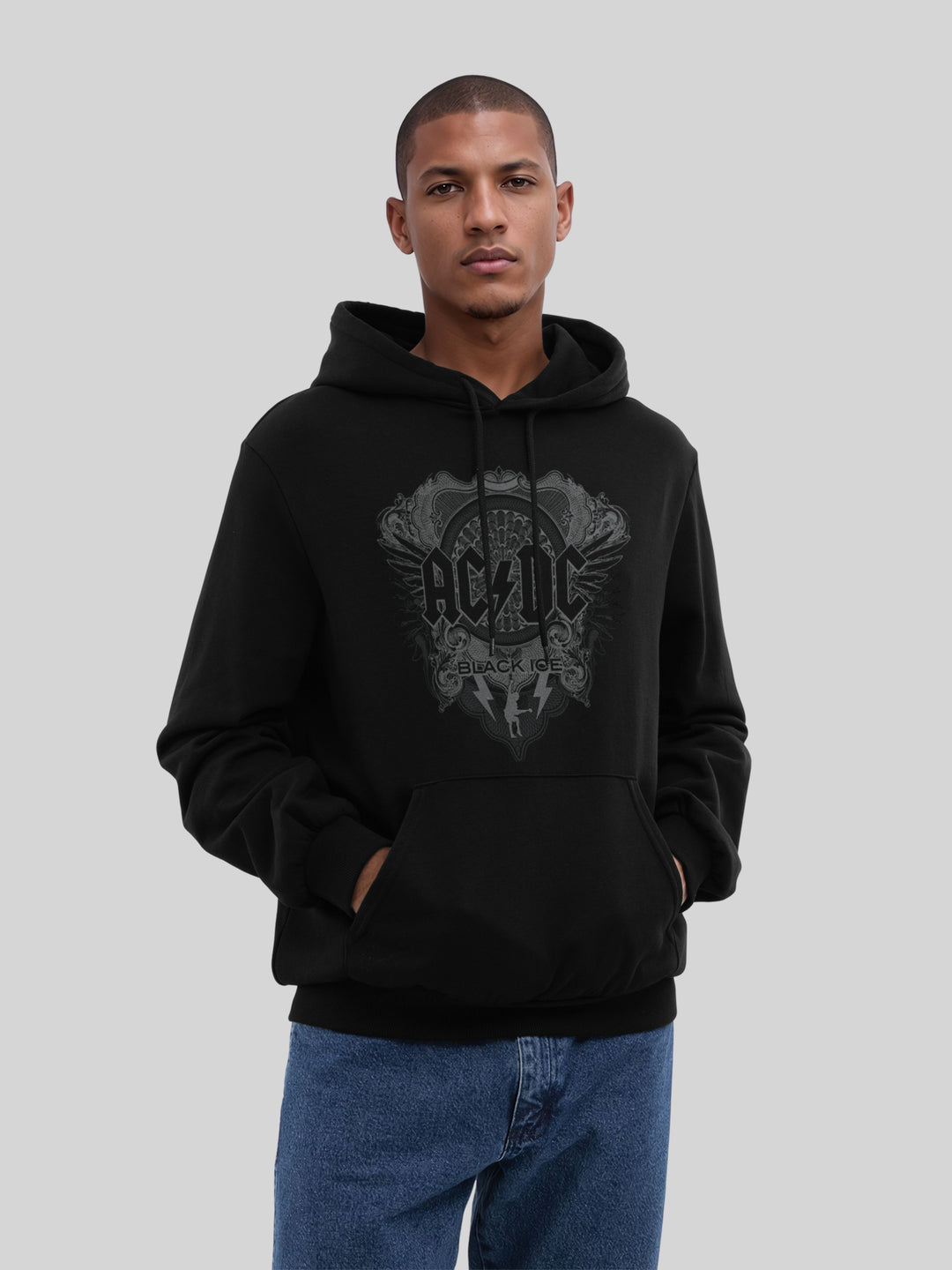 ACDC Black Ice with True Blanks | Mens Regular Hoodie