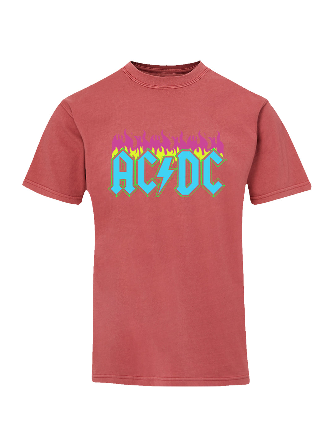 AC/DC Neon Flames with Coastal Color Tee
