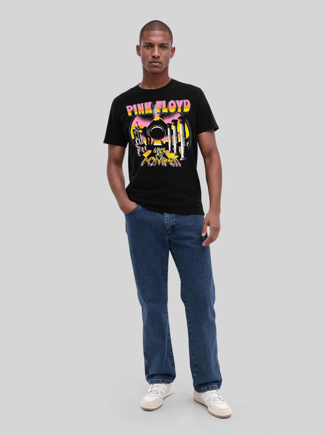Pink Floyd Live At Pompeii Volcano Men's Organic T-Shirt