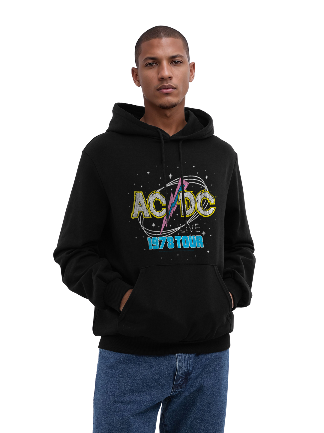 ACDC 1981 Live Tour with True Blanks | Mens Regular Hoodie