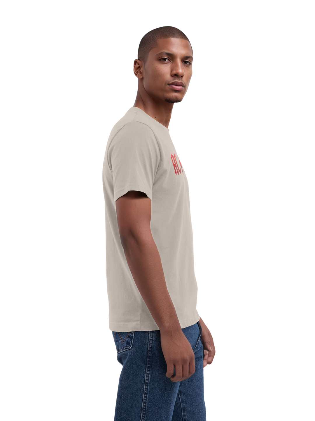 ACDC Red Ice Logo with True Blanks | Mens Regular Tee
