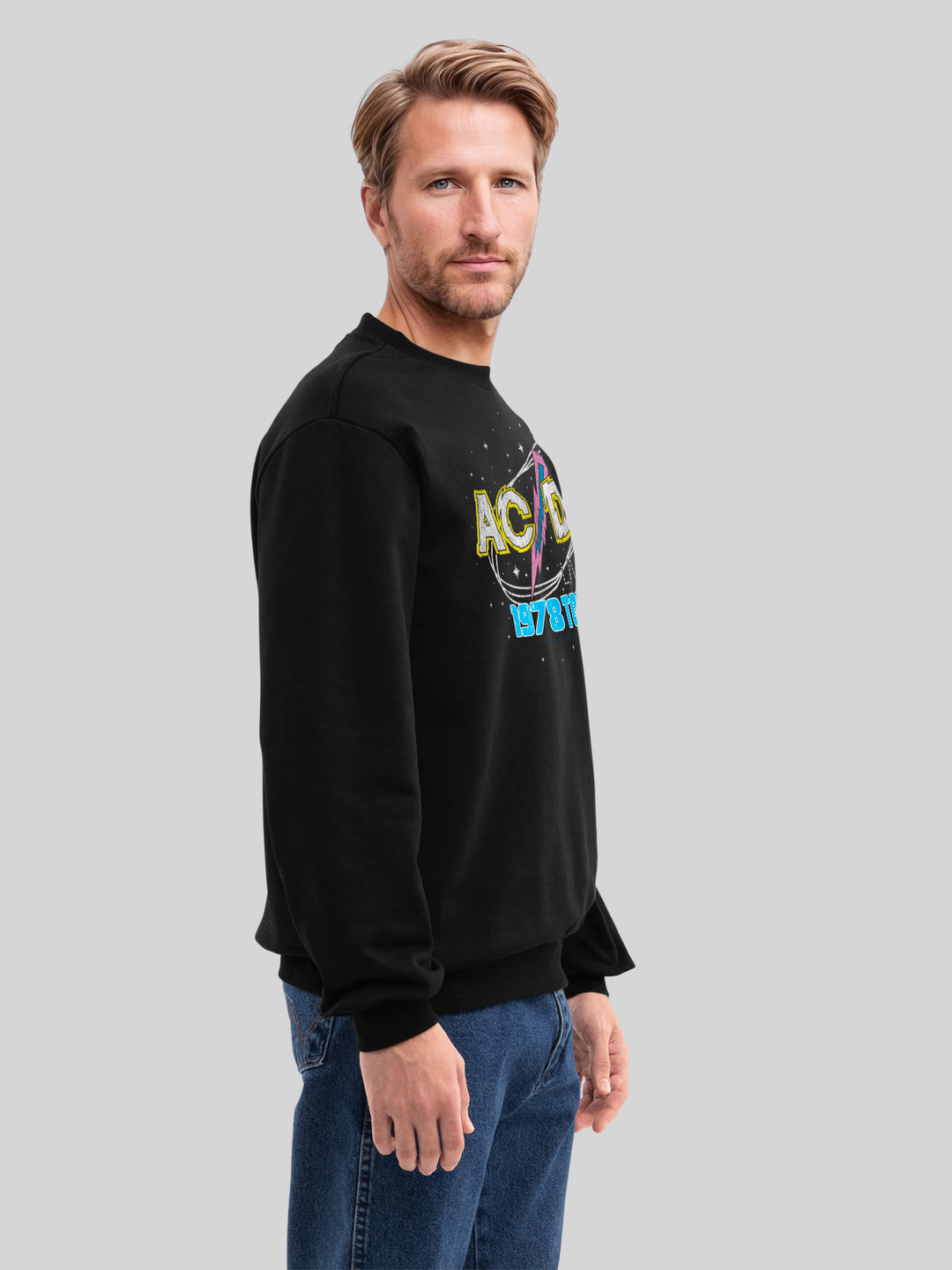 ACDC 1981 Live Tour with True Blanks | Mens Regular Sweater