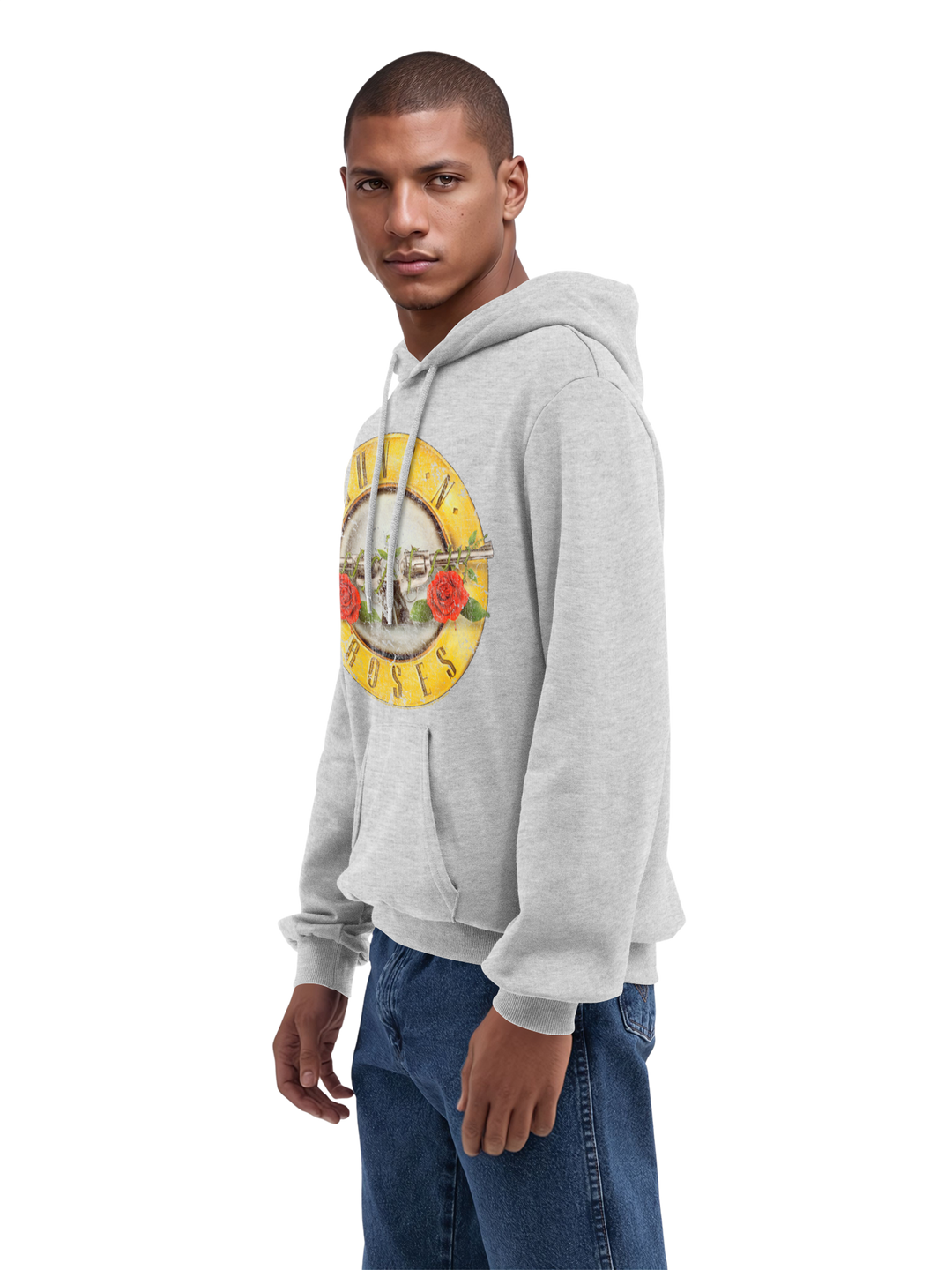 Guns 'n' Roses Vintage Bullet Logo with True Blanks | Mens Regular Hoody