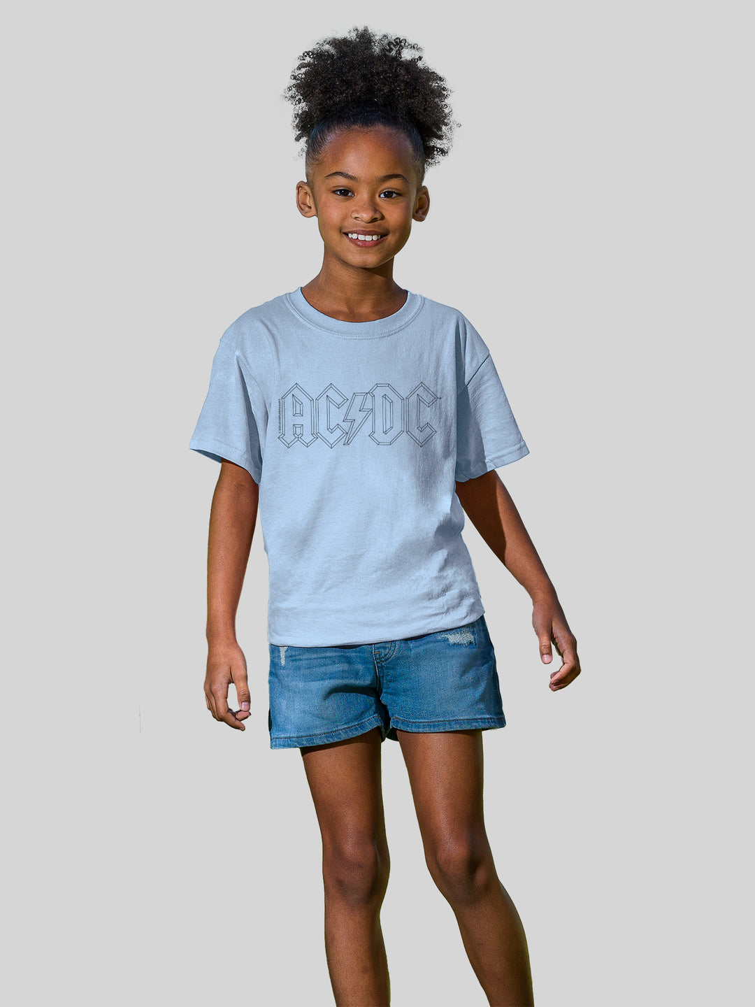 ACDC Black Outline Logo with Youth Buddy Tee