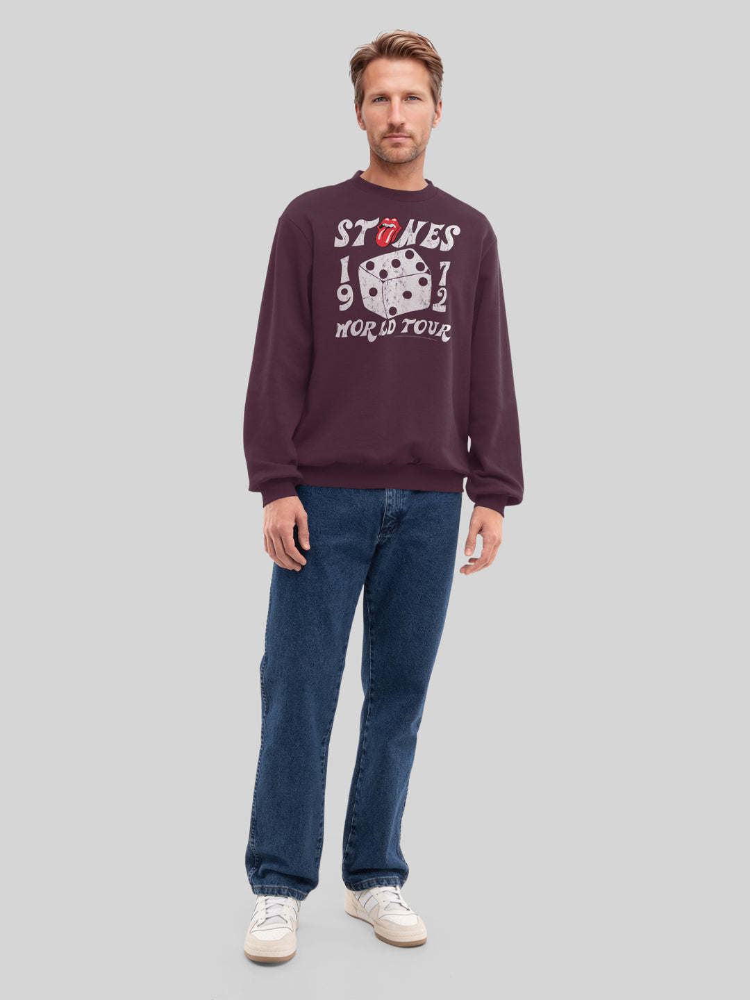 The Rolling Stones Dice Art Rock Music Band and The Rolling Stones with True Blanks | Mens Regular Sweater