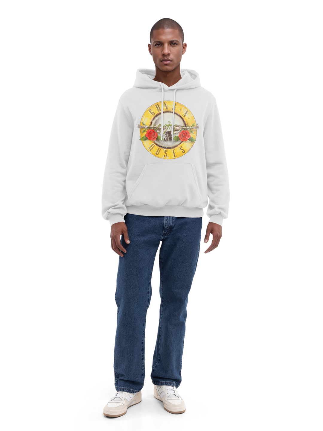 Guns 'n' Roses Vintage Bullet Logo with True Blanks | Mens Regular Hoody