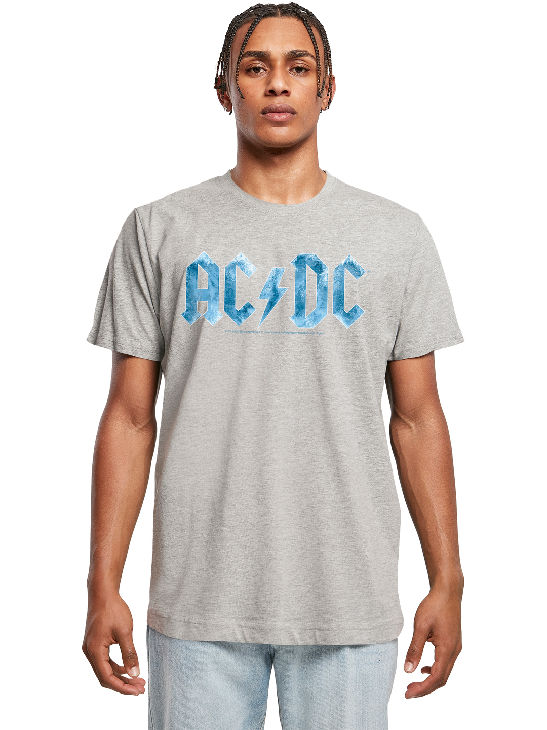 ACDC Blue Ice Logo T-Shirt Round Neck