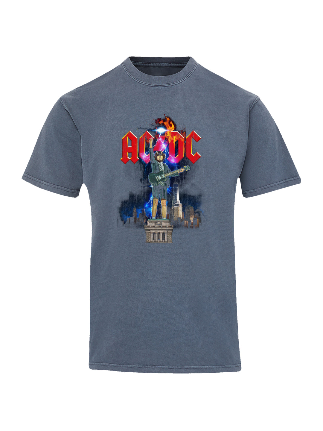 AC/DC Angus NYC Lightning with Coastal Color Tee