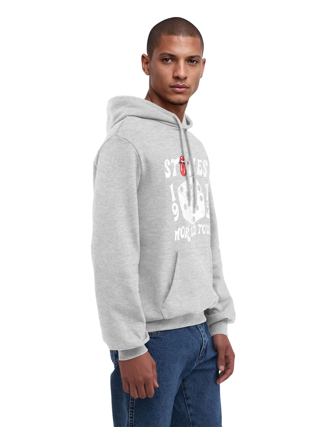 The Rolling Stones Dice Art Rock Music Band with True Blanks | Mens Regular Hoodie