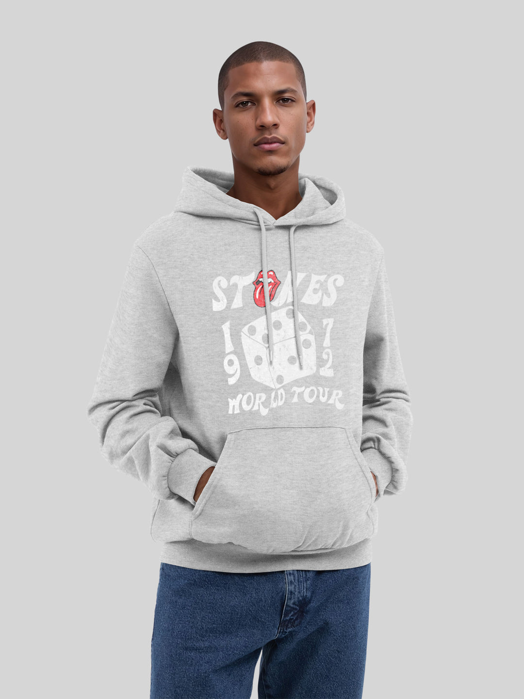 The Rolling Stones Dice Art Rock Music Band with True Blanks | Mens Regular Hoodie