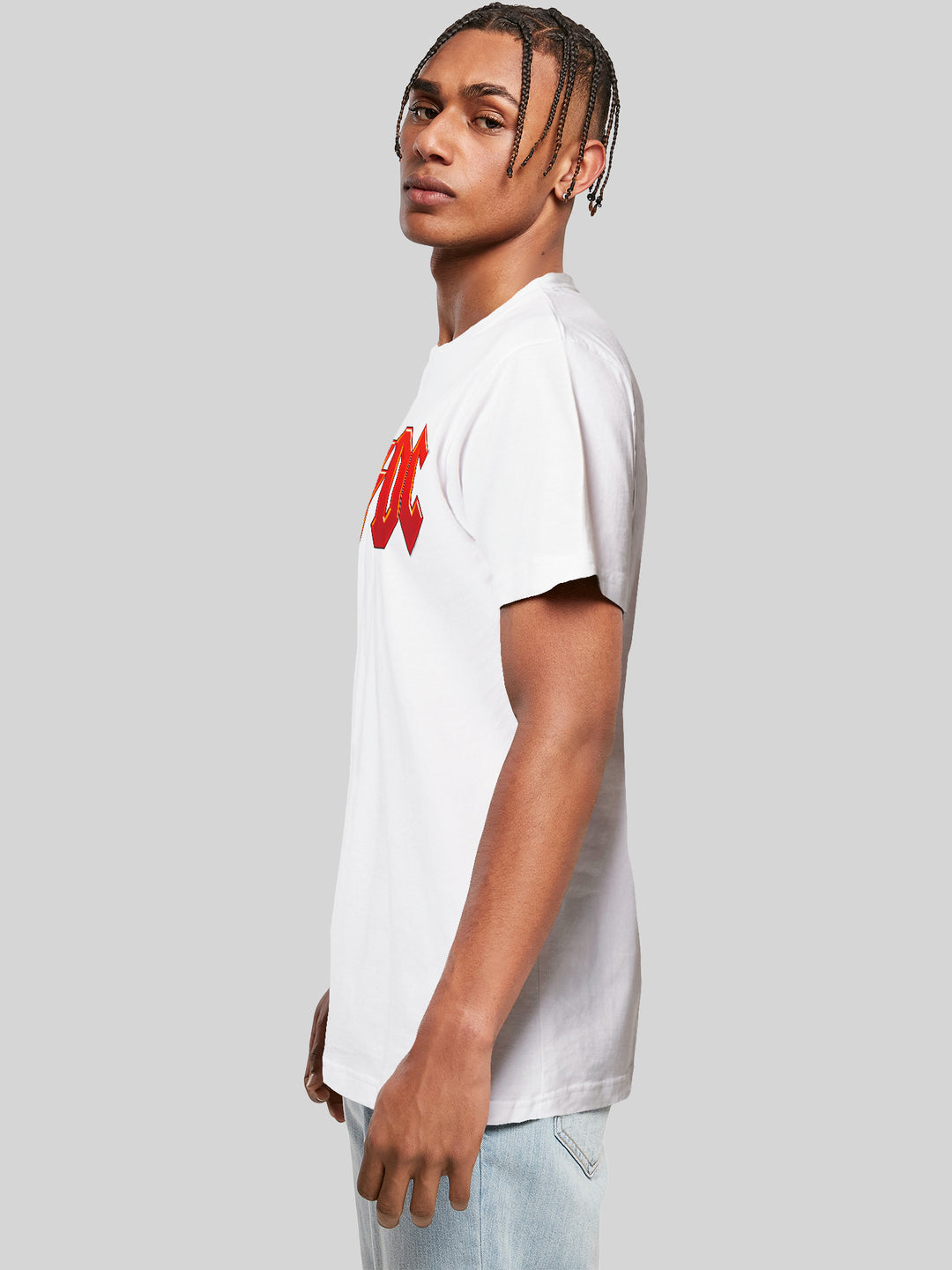 ACDC Dark Red Logo with T-Shirt Round Neck