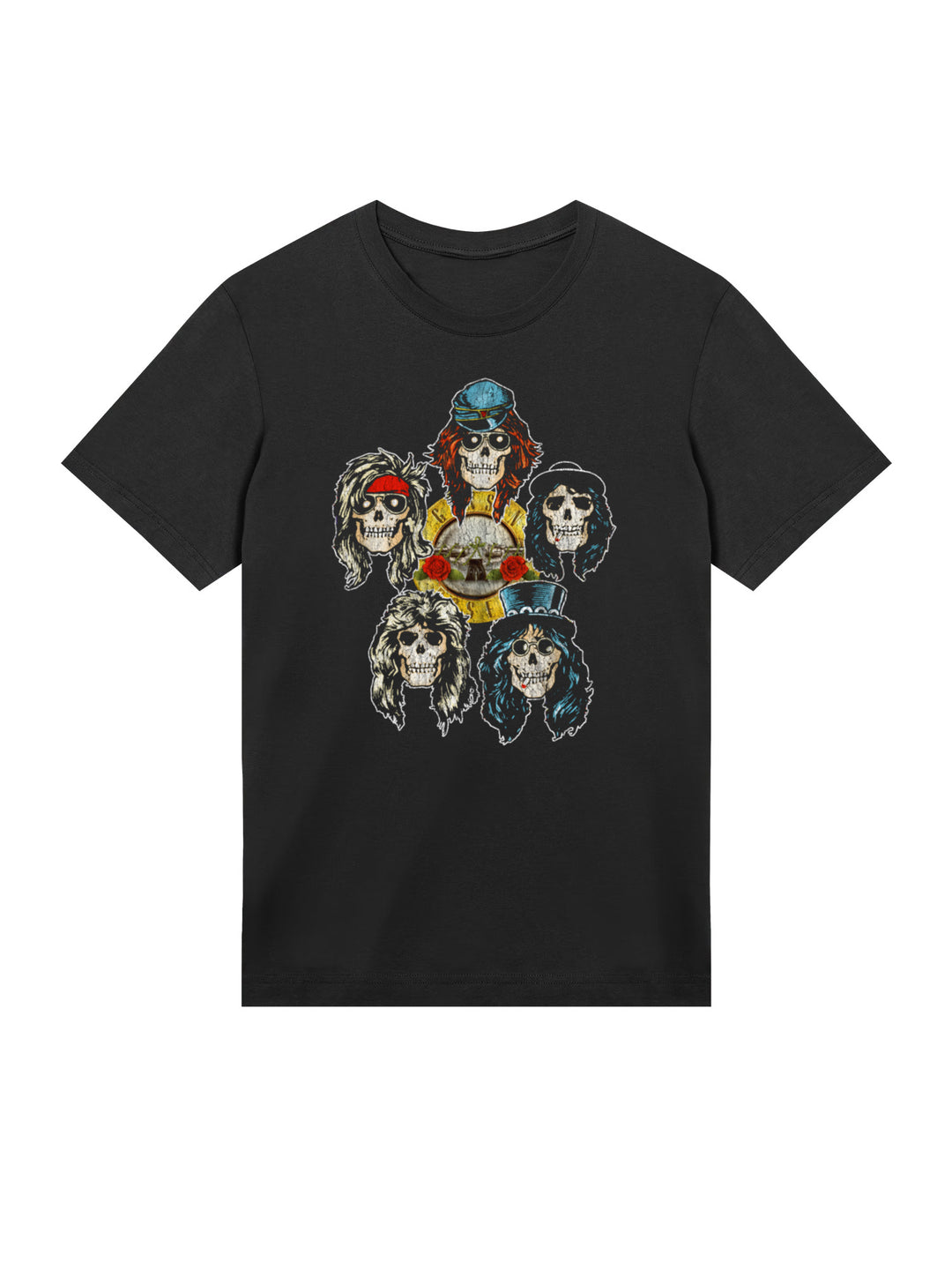 Guns N' Roses Vintage Heads with True Blanks | Mens Regular Tee
