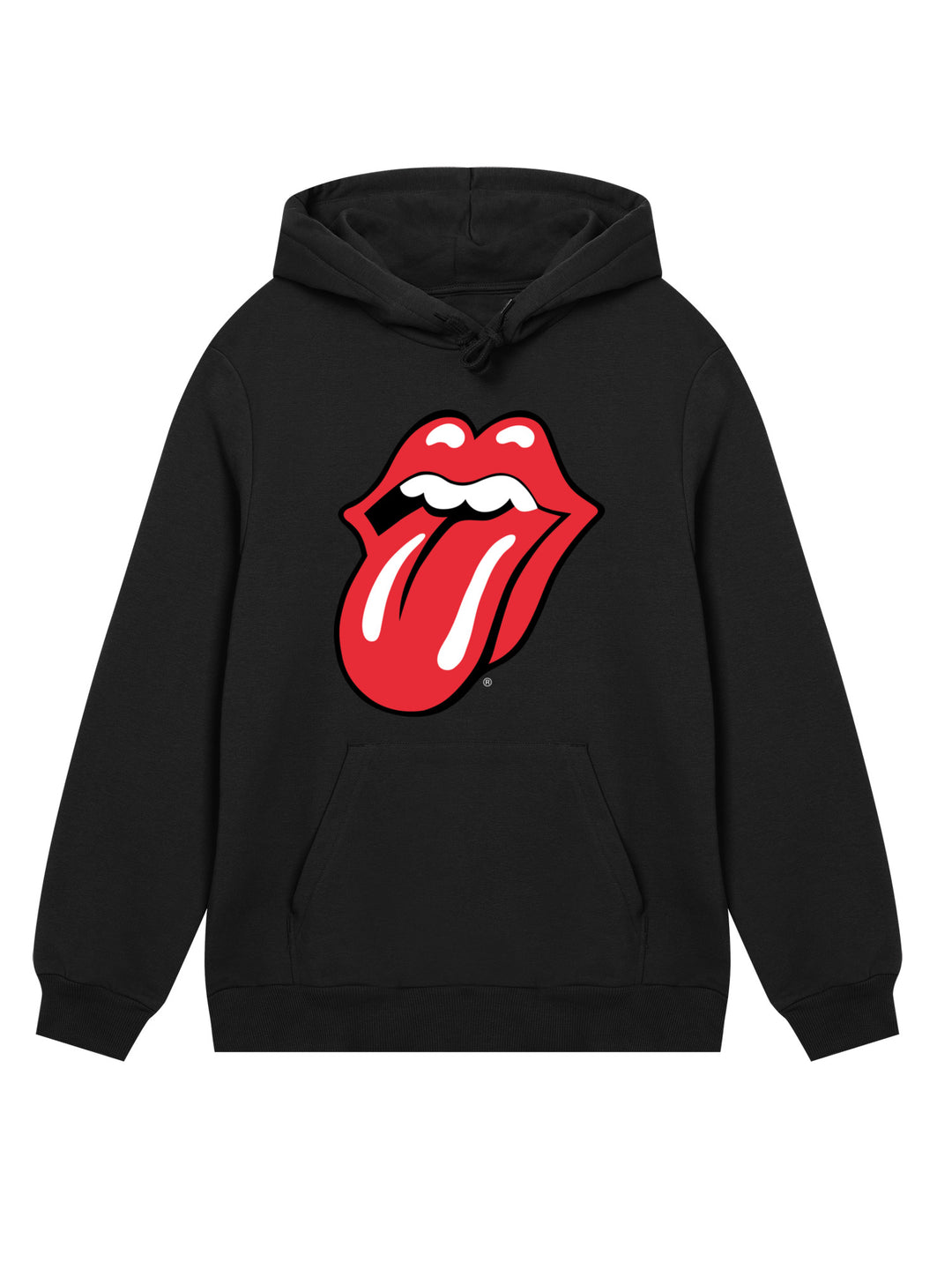 The Rolling Stones Classic Tongue Blk with True Blanks | Mens Regular Hoodie