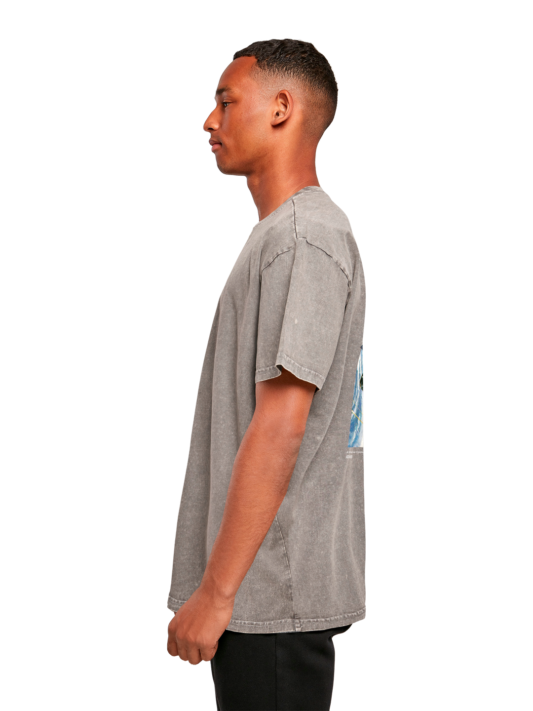 Atari Games Logo White Retro Gaming Horizontal and Atari Asteroids Box Cover with Acid Washed Heavy Oversize Tee