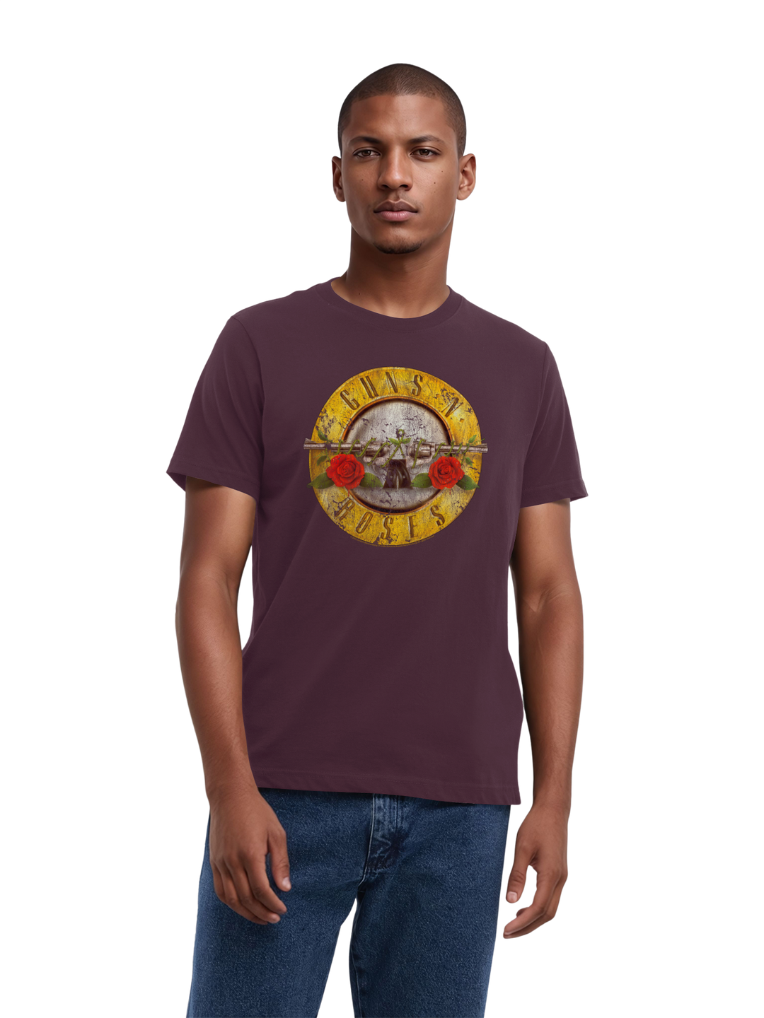 Guns 'n' Roses Vintage Bullet Logo with True Blanks | Mens Regular