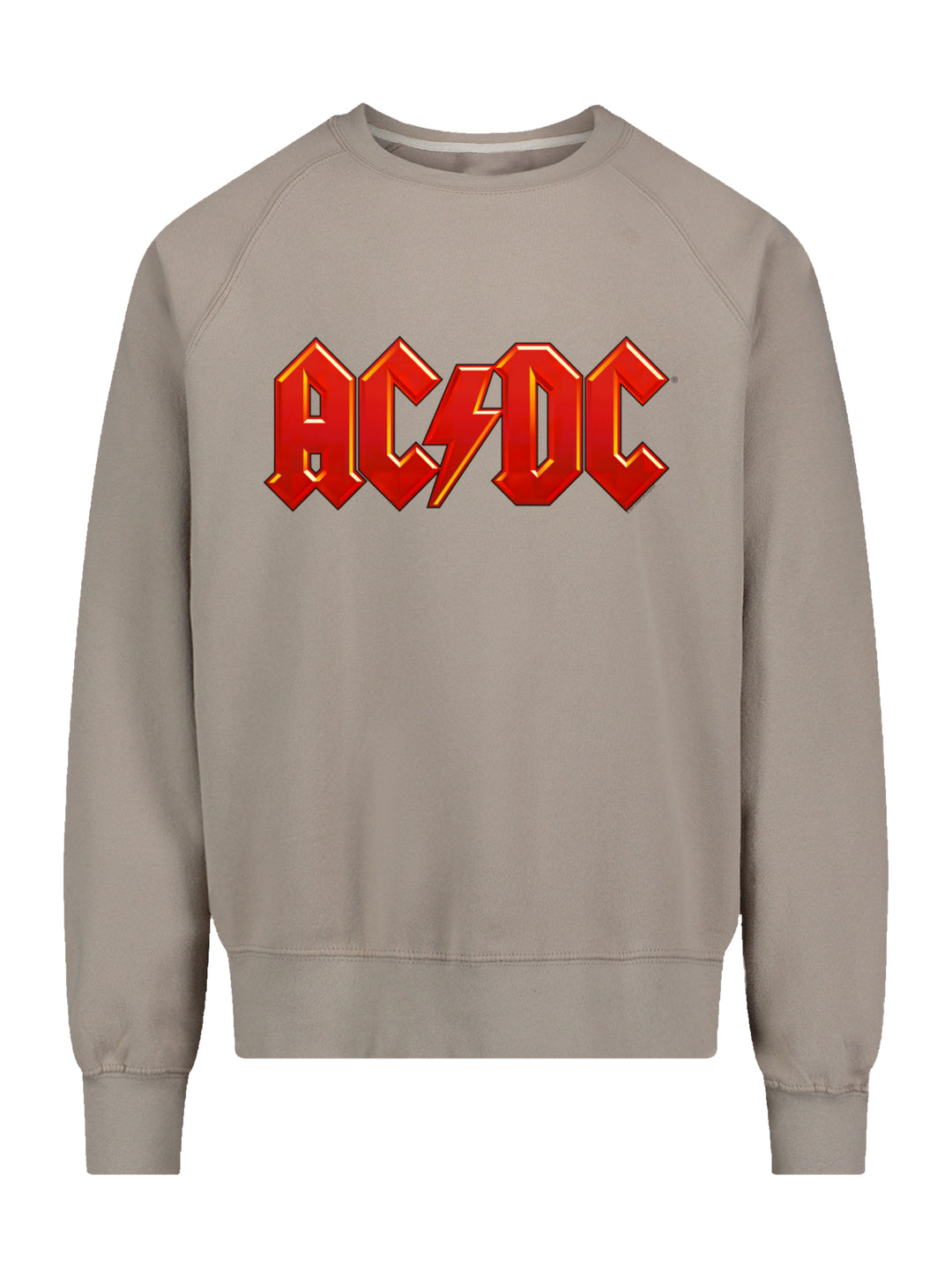 ACDC Dark Red Logo AOP with Vintage Fleece Raglan Crew