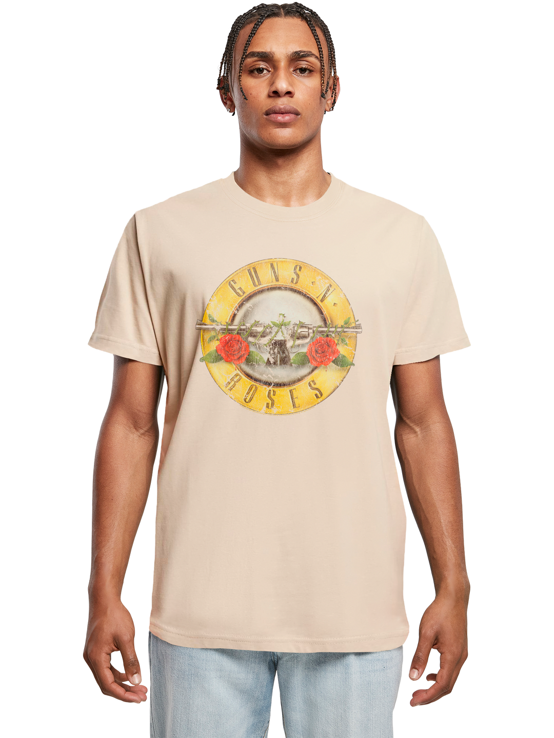 Guns 'n' Roses Vintage Bullet Logo T-Shirt Round Neck