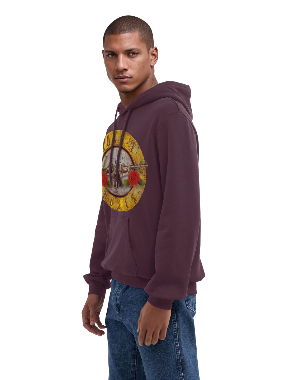Guns 'n' Roses Vintage Bullet Logo with True Blanks | Mens Regular Hoody