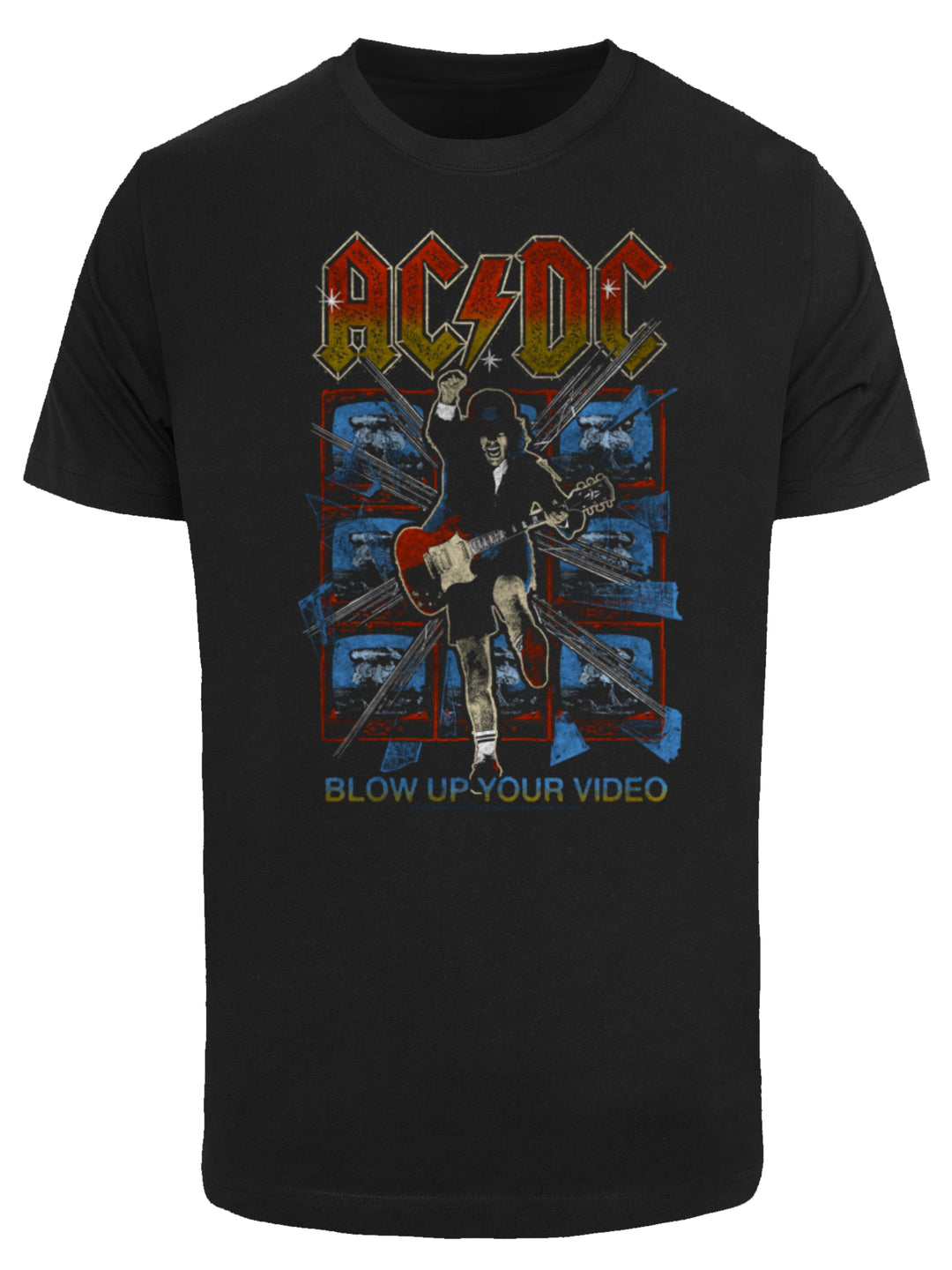 AC/DC Blow Up Your Video Round Neck T-Shirt - A Rock N' Roll Statement
