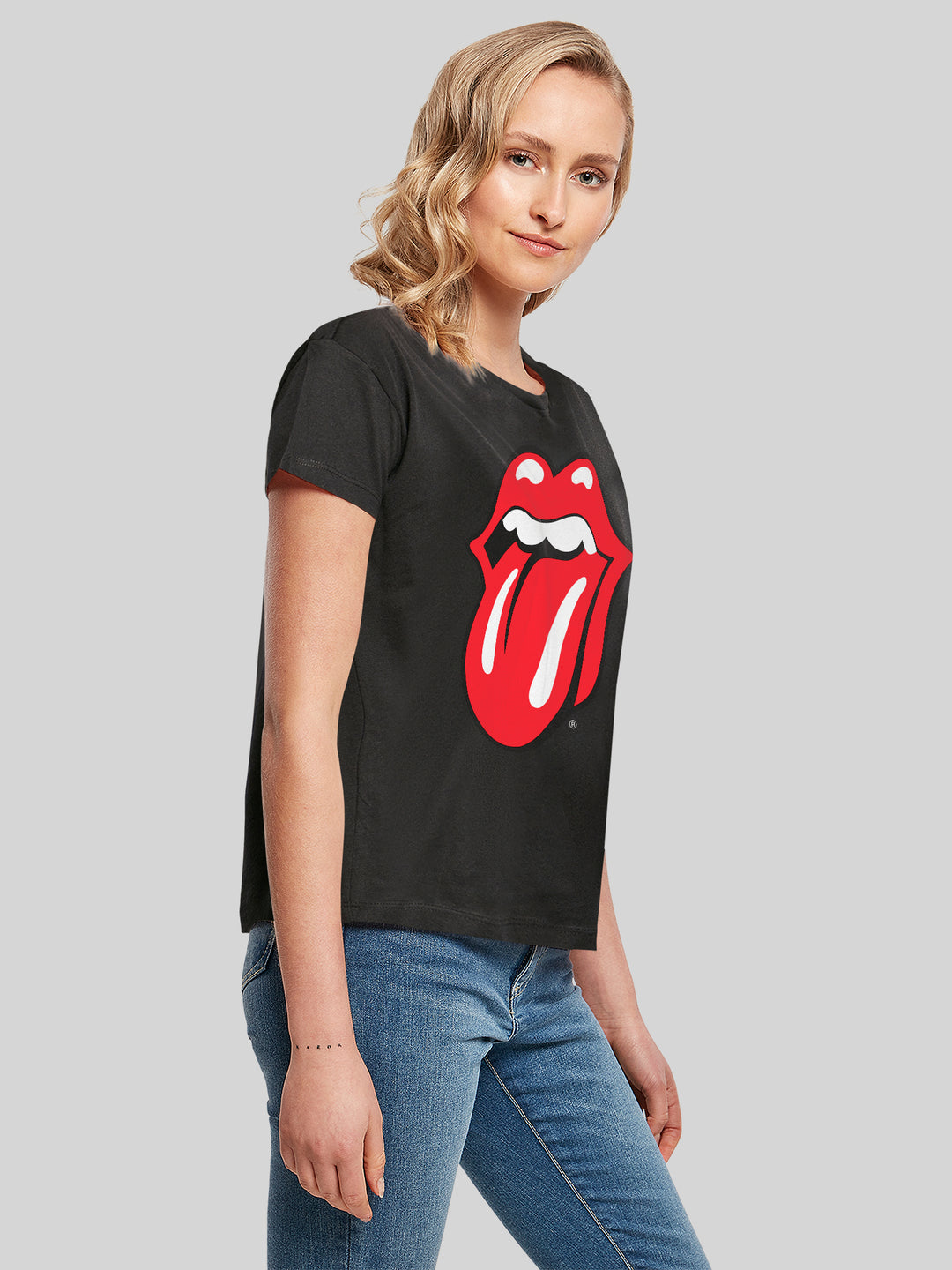 The Rolling Stones Classic Tongue Blk with Ladies Box