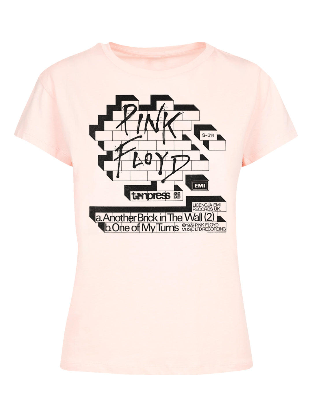 Pink Floyd Another Brick In The Wall Cover with Ladies Box Tee