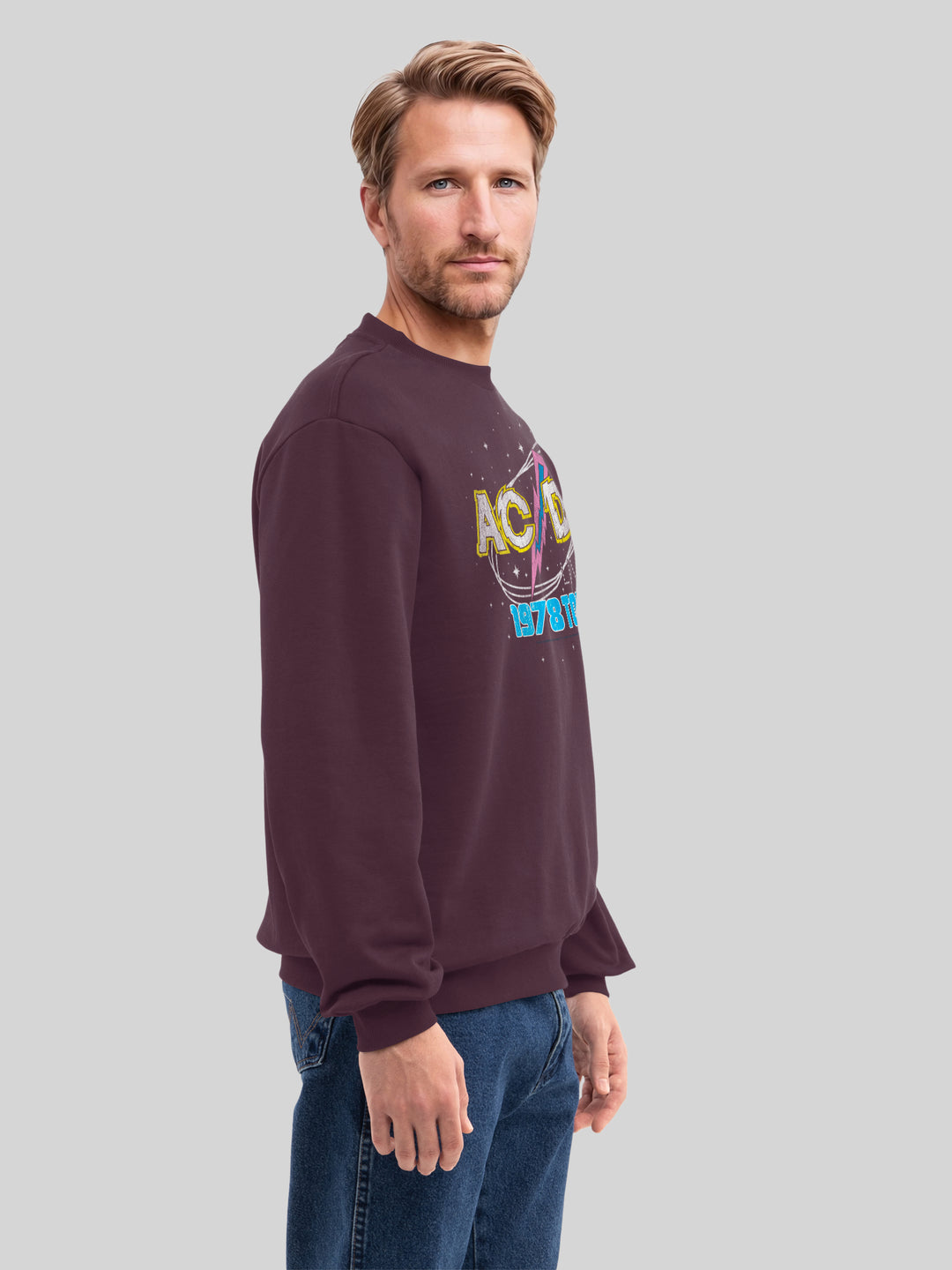 ACDC 1981 Live Tour with True Blanks | Mens Regular Sweater