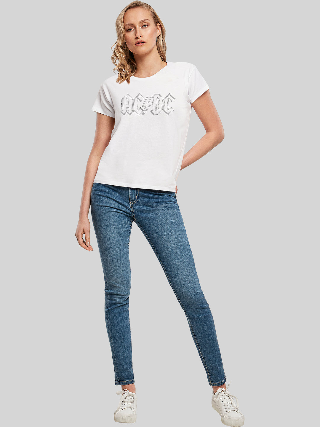 AC/DC Black Outline Logo Box T-Shirt