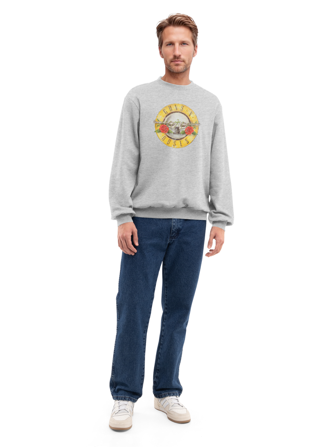 Guns n' Roses Vintage Bullet Logo Mens Regular Sweatshirt