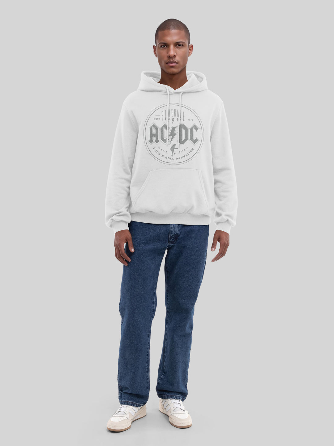 ACDC Rock N Roll Damnation with True Blanks | Mens Regular Hoodie