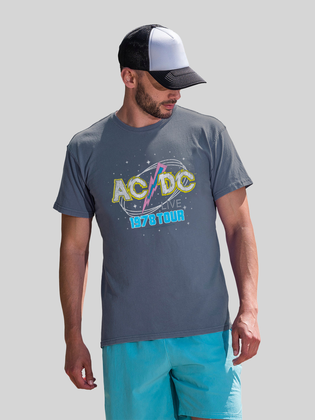 AC/DC 1981 Live Tour with Coastal Color Tee